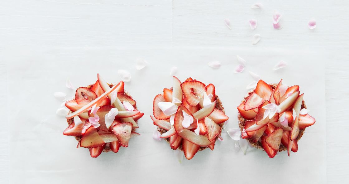 A Pile Of Cut Up Strawberries