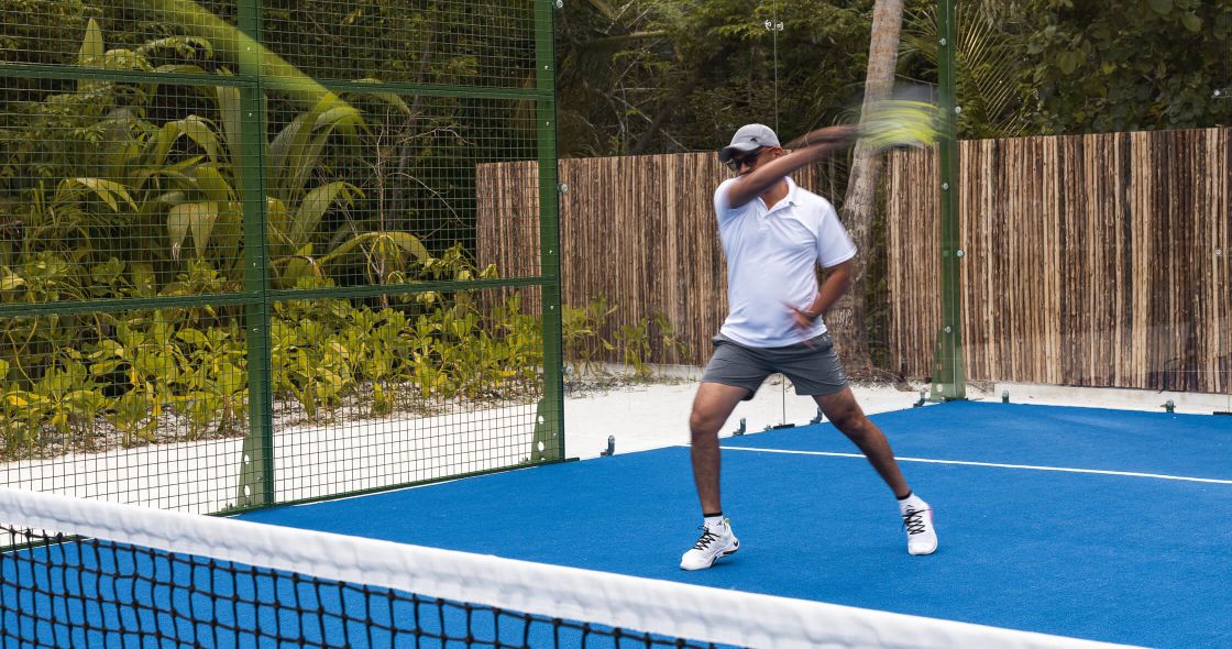 A Person Playing Tennis