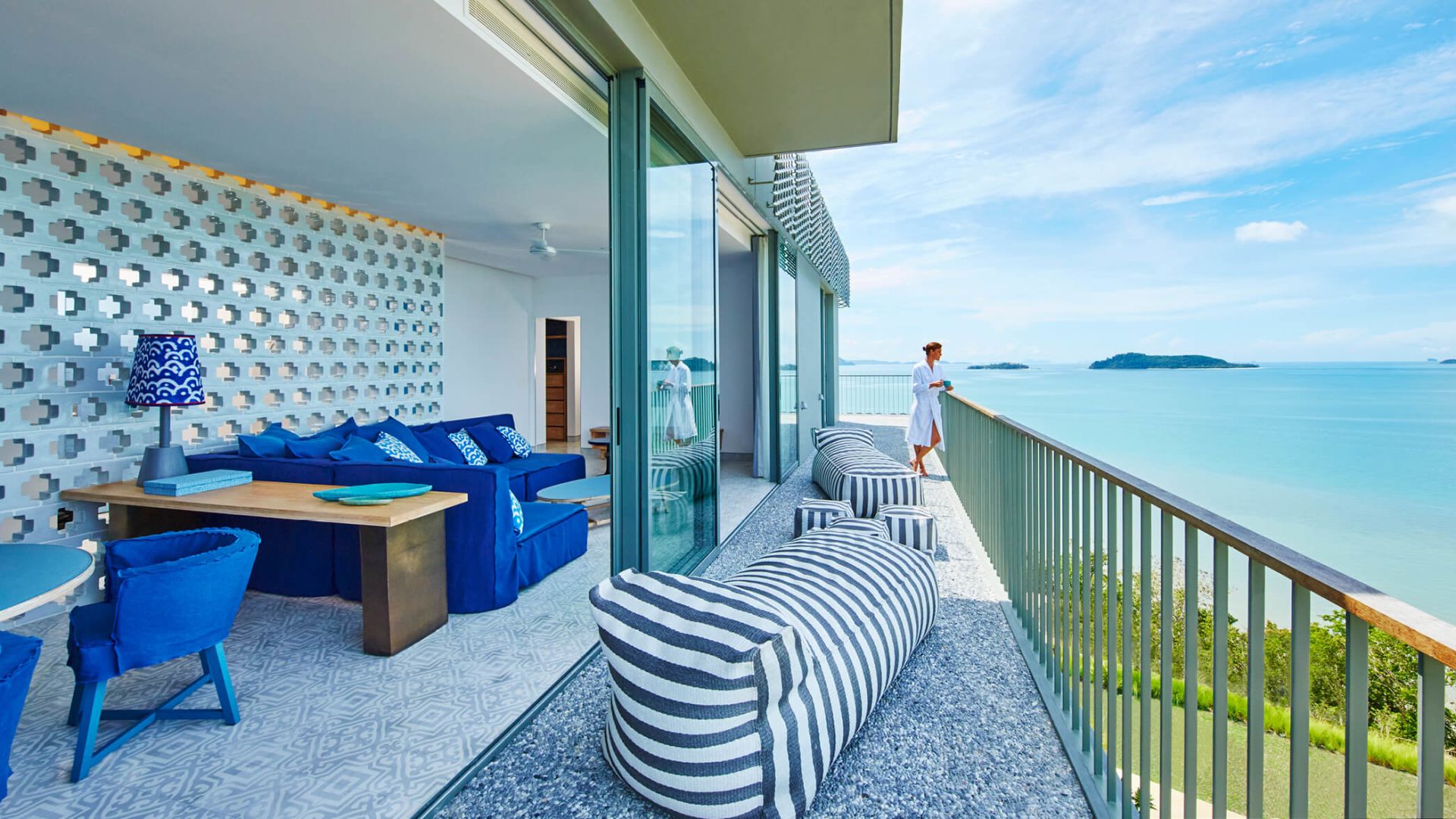 Spacious outdoor deck overlooking the Andaman Sea - Image