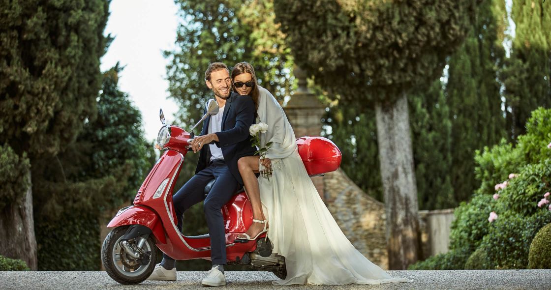 Luca Ribezzo And Woman On A Scooter