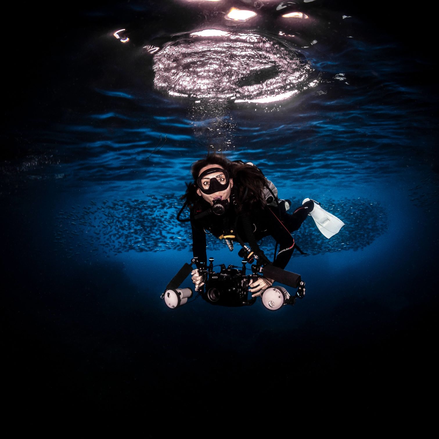 A Person In Scuba Gear Underwater