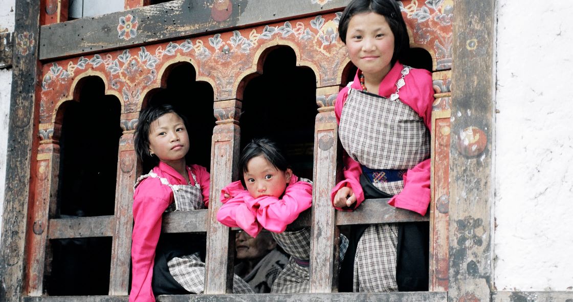 A Group Of Women In Traditional Clothing