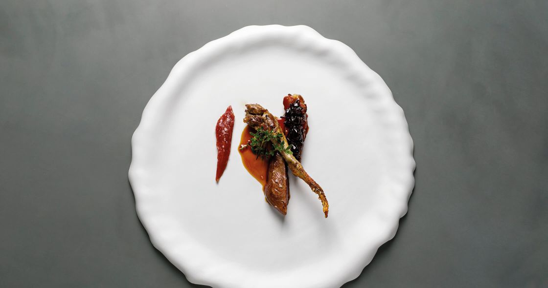 A Plate With Food On It