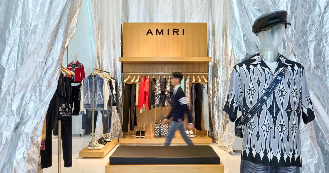 A Store With A Display Of Clothing